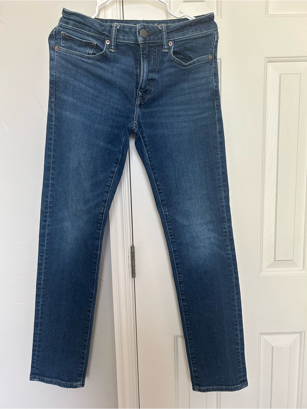 Women’s Dark Blue Stretch straight leg Denim Jeans